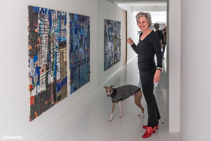 Fé Fiers toont haar kunstwerken in Nieuwerkerken.