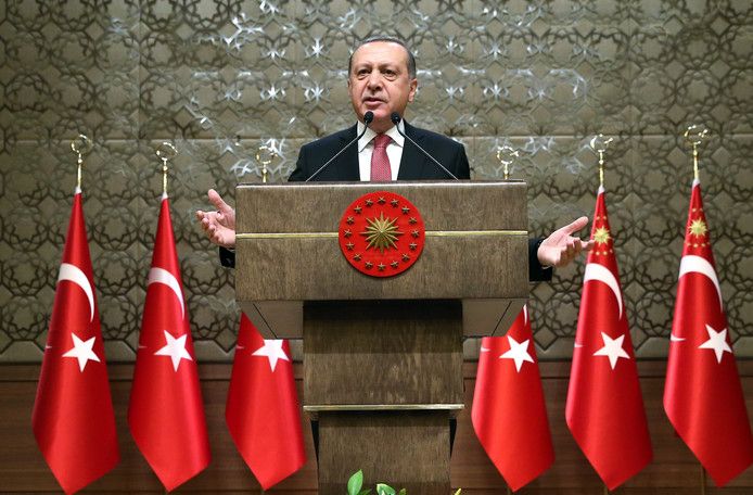 De Turkse president Erdogan.