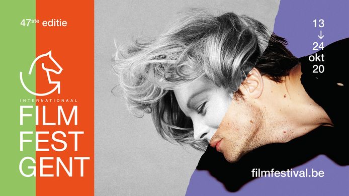 Campagnebeeld Film Fest Gent 2020, een combinatie van de Duits-Oostenrijkse actrice Romy Schneider en van de Duitse acteur August Diehl.