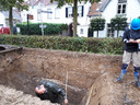 Archeologisch onderzoek in de Maasdijk ter hoogte van de Maaspoort in Ravenstein.