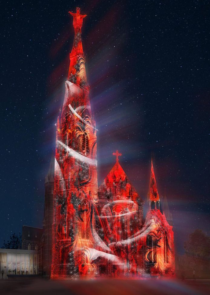 Een voorproefje van de Paterskerk tijdens Glow 2019.