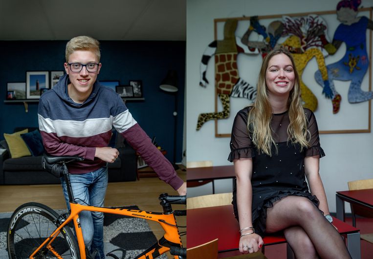 Joost Friderichs en Celine Jacobs. Beeld Jean-Pierre Jans