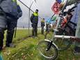 Lezer Tom Wittenberg was bij het protest op Eindhoven Airport en maakte deze foto.