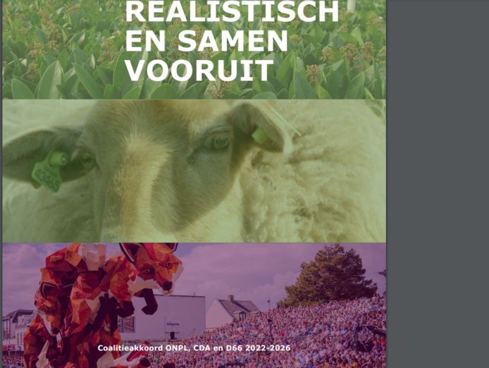 Voorblad coalitieakkoord Zundert