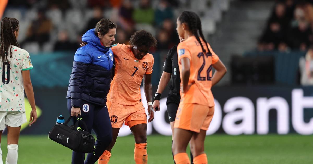 Lyneth Bierenstein leaves the field on crutches, striker remains with Orange in New Zealand |  Lions at the World Cup