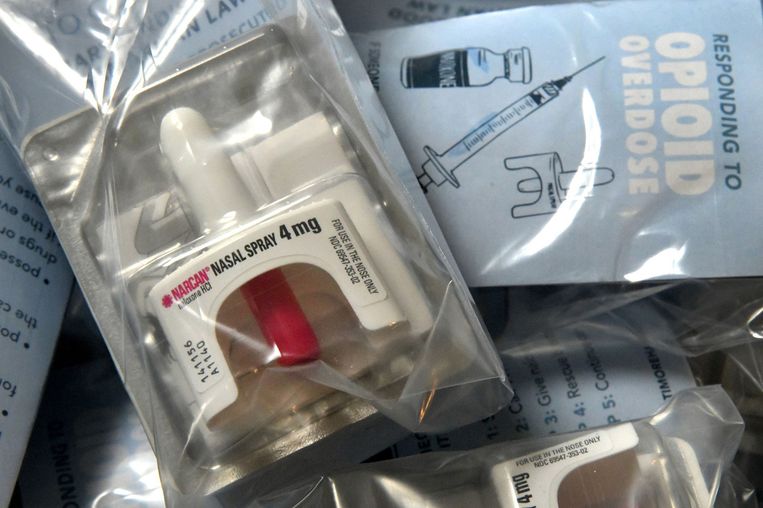 Het middel nalaxone, verkocht onder de merknaam Narcan, is een soort antigif tegen opiaten als heroïne en fentanyl en zorgt dat de gebruiker weer gaat ademen.  Beeld TNS
