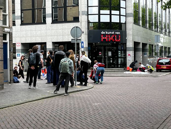 HKU-studenten in actie tegen beleid van school in conflict met Gaza ...