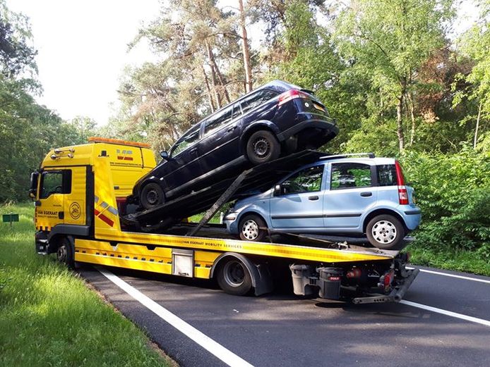 De auto's zijn opgeruimd.