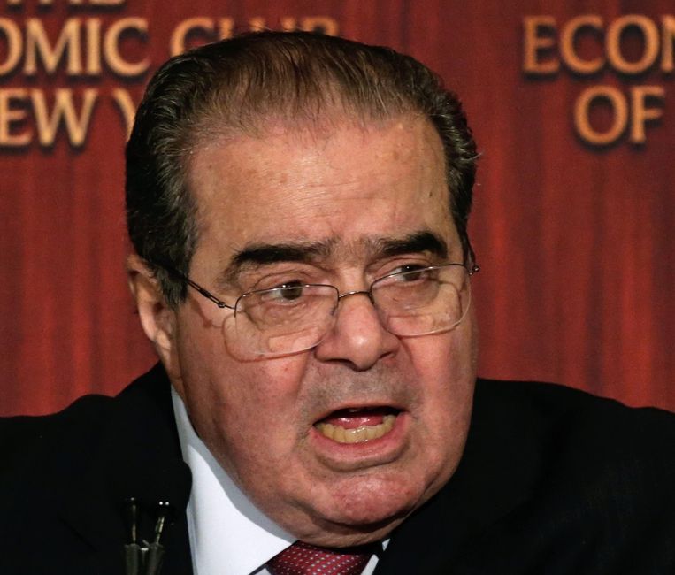 De vorige maand overleden opperrechter Antonin Scalia. Beeld epa