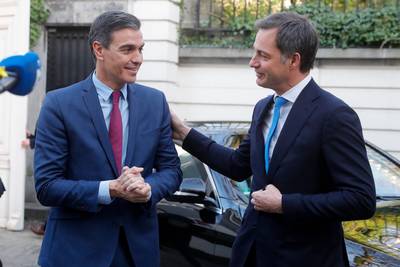 Spaanse premier Sánchez en premier De Croo willen plafond voor gasprijs