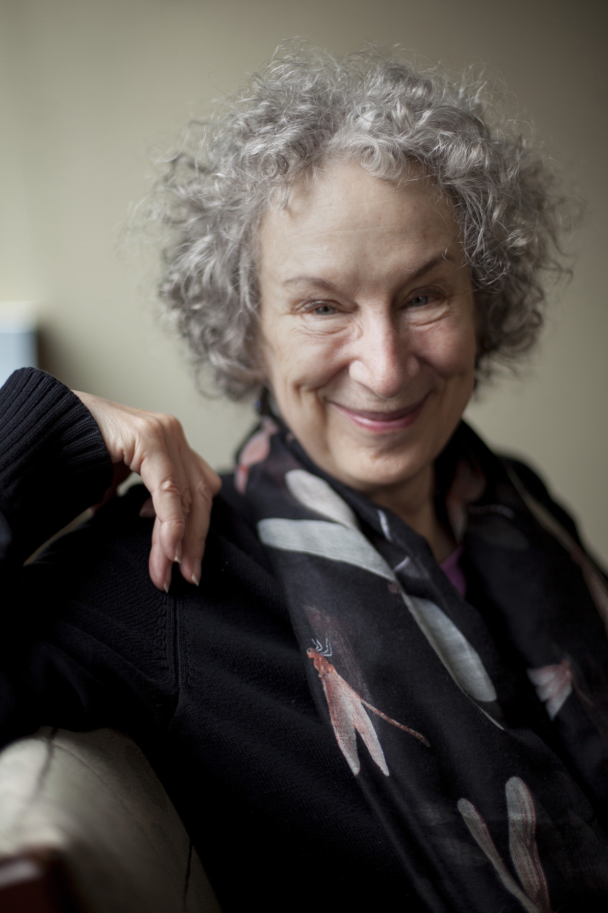 Margaret Atwood in 2015. De schrijfster van 'The Handmaid's Tale' werd vorig jaar door magazine 'The New Yorker' uitgroepen tot 'profeet van dystopia'.  Beeld BELGAIMAGE