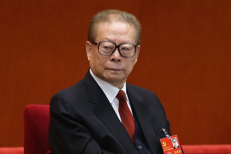 Voormalig president Jiang Zemin bij het Partijcongres in november 2012. Beeld Feng Li / Getty Images