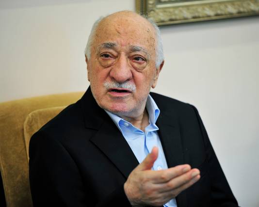 Fethullah Gülen, de islamitische geleerde die al jaren in de VS woont. Ankara houdt hem verantwoordelijk voor de mislukte staatsgreep van juli 2016.