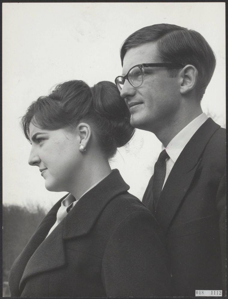 Pieter van Vollenhoven en prinses Margriet, gemaakt kort voor de verloving, maart 1965. Beeld Nationaal Archief