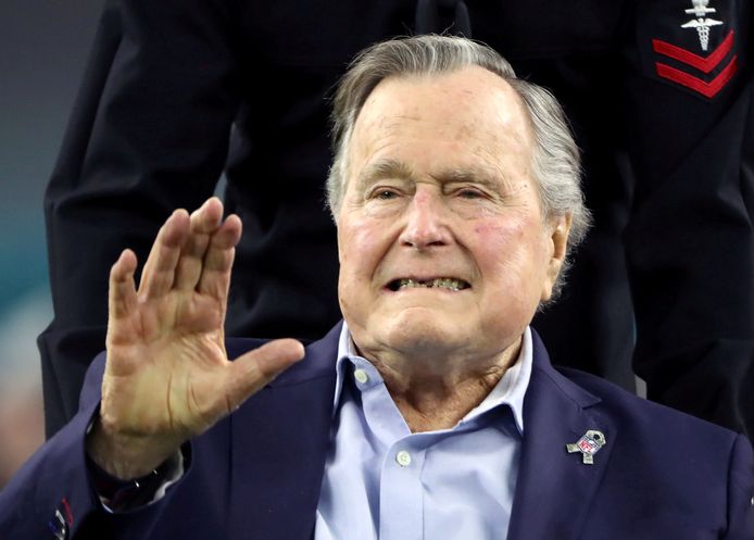 Ex-president George H.W. Bush verloor vorige week zijn vrouw Barbara.