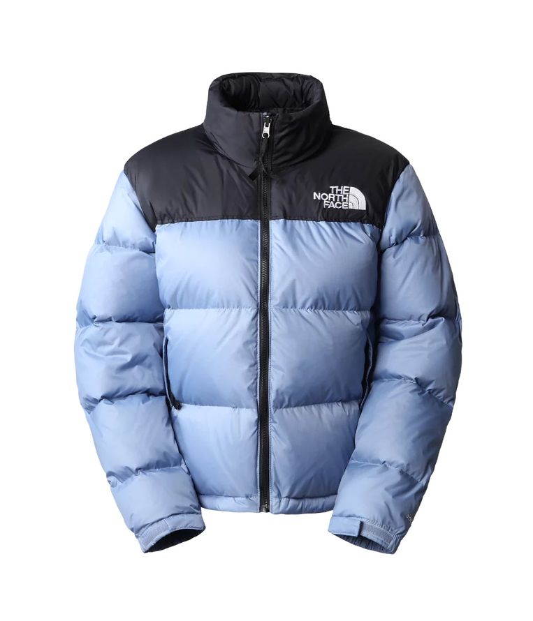 De gegeerde pufferjas van The North Face.
 Beeld rv