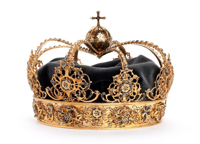 De kroon van de Zweedse koningin Kristina.