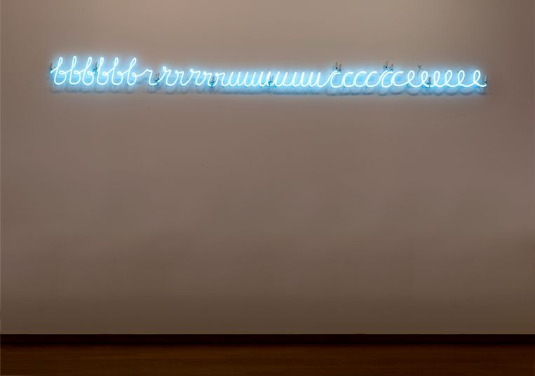 My Name as Though It Were Written on the Surface of the Moon (1968) van Bruce Nauman Beeld Collectie Stedelijk Museum Amsterdam