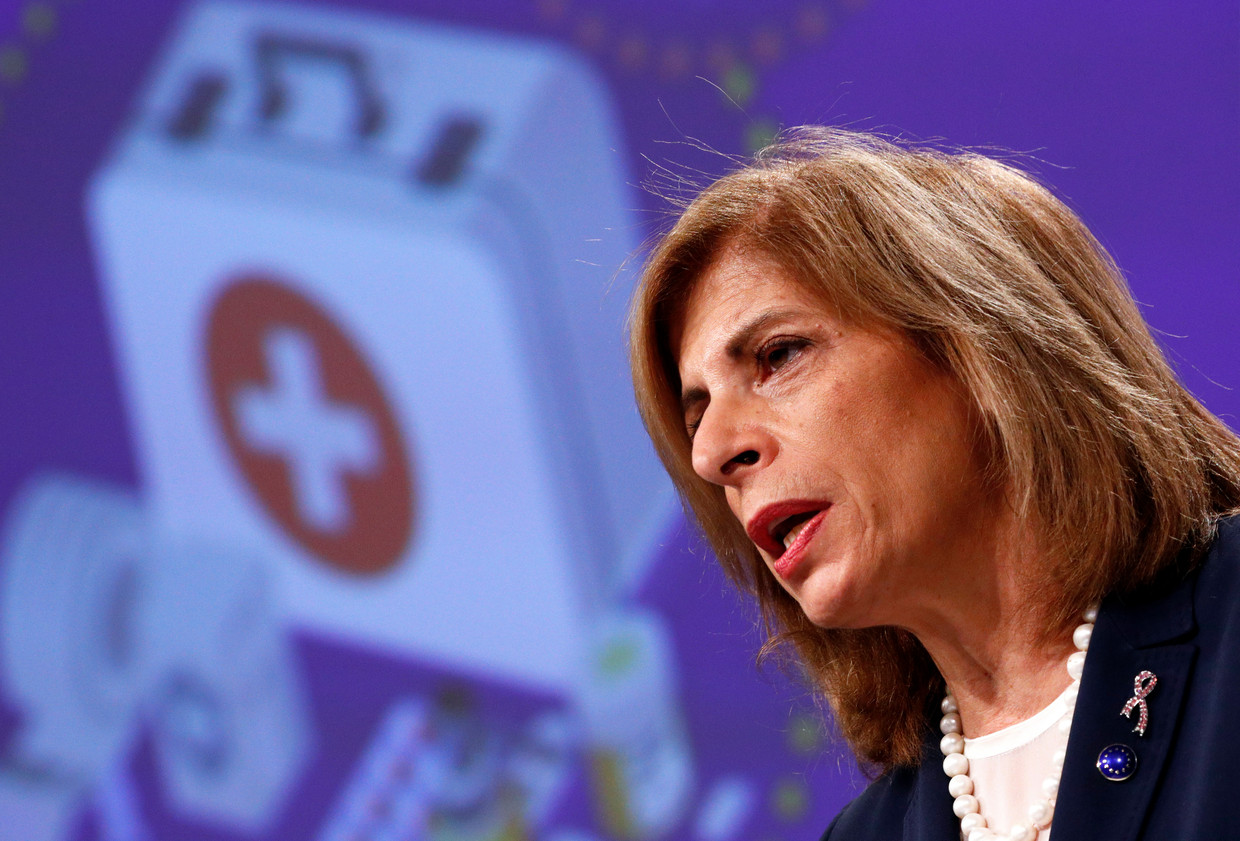 Europees Commissaris voor Gezondheid Stella Kyriakides. Beeld AP