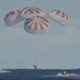 SpaceX-ruimteschip Crew Dragon veilig op zee geland