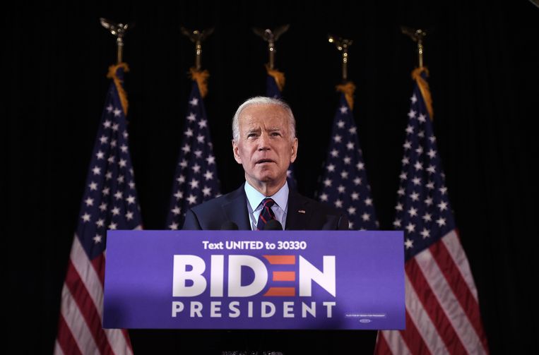 Joe Biden is nu de enige overgebleven optie om de herverkiezing van Donald Trump te voorkomen. Beeld AFP