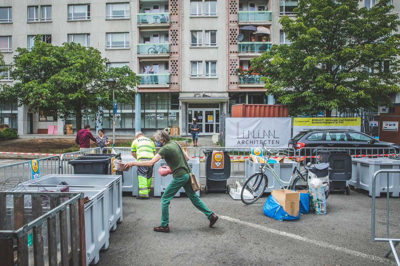 Lievegem Start Proefproject Mobiele Recyclageparken Foto Hln be