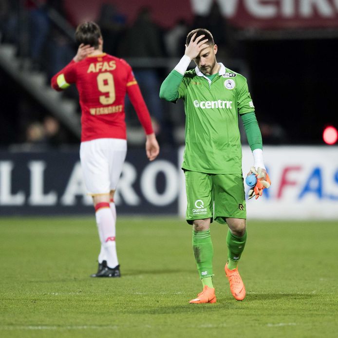 Sparta-keeper Jannik Huth na het verlies .