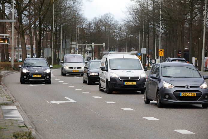 Vermeende drukte op Oranjesingel en Waalbrug ivm onderhoud.. Nijmegen, 25-3-2019 .