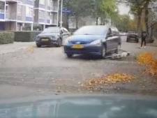 Beelden tonen hoe automobilist na ruzie opzettelijk inrijdt op fietser in Eindhoven 