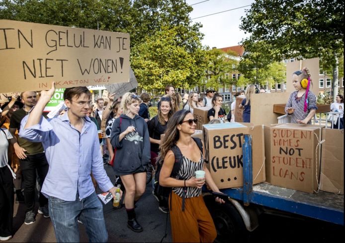 Een woonprotest.