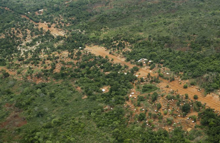 Luchtfoto van jungle waar de LRA-militie actief is. Beeld ap