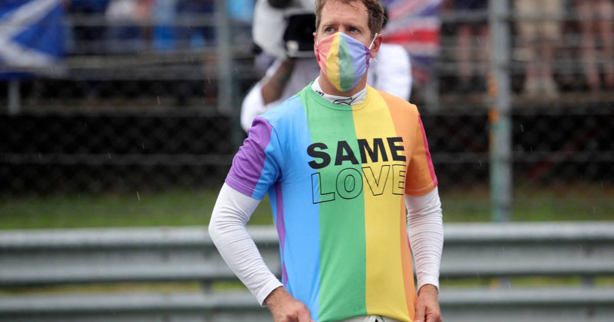 Vettel na regenboog-statements in Hongarije: 'Ik krijg ...