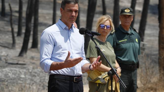 Na eerste grote bosbrand in Spanje waarschuwt premier voor klimaatcrisis