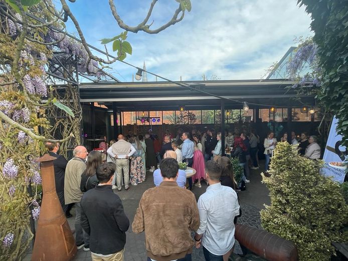 Heel wat lachende gezichten op het event