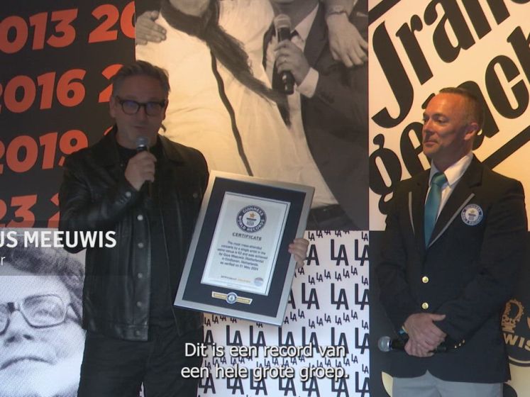Guus Meeuwis pakt Guiness World Record: 'Van ons allemaal'