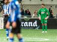 FC Eindhoven-keeper Nigel Bertrams treurt na de dure 3-2 nederlaag bij MVV.