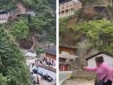 Grosse frayeur dans un village en Chine: des habitants fuient un glissement de terrain