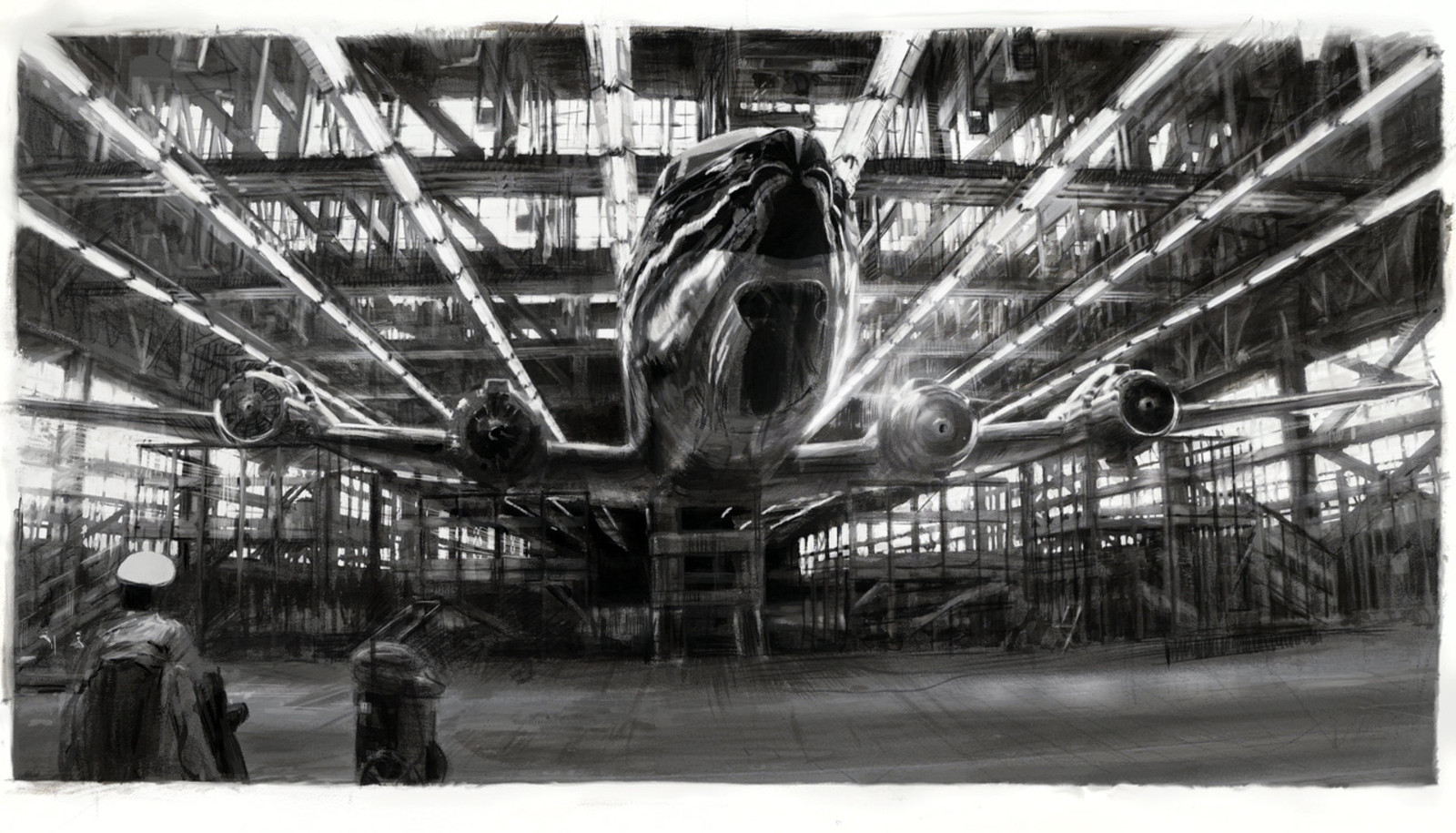 'Aircraft (F.A.L.)' is het resultaat van artistieke spitstechnologie. Beeld David Claerbout / Galerie Micheline Szwajcer