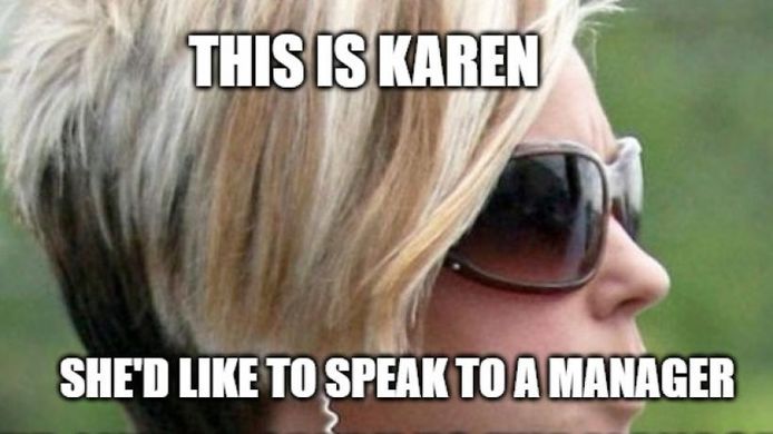 Een internetmeme over Karen.
