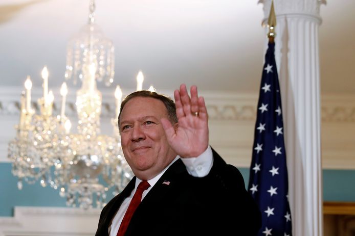 De Amerikaanse minister van Buitenlandse Zaken Mike Pompeo