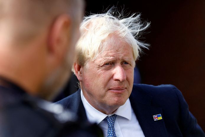 Boris Johnson, de afscheidnemende Britse eerste minister.