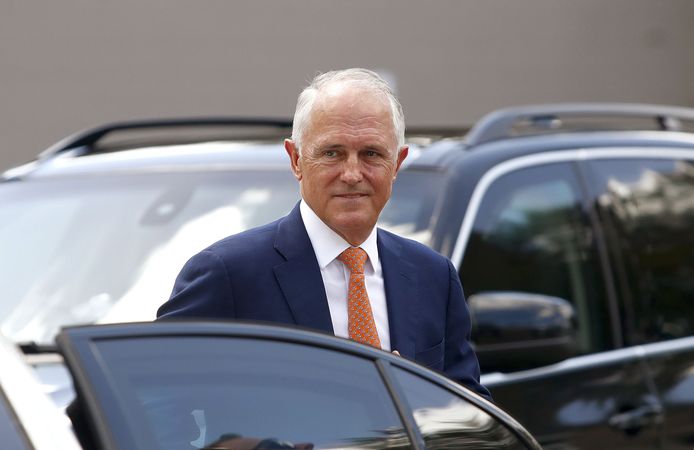 De Australische eerste minister Malcolm Turnbull.