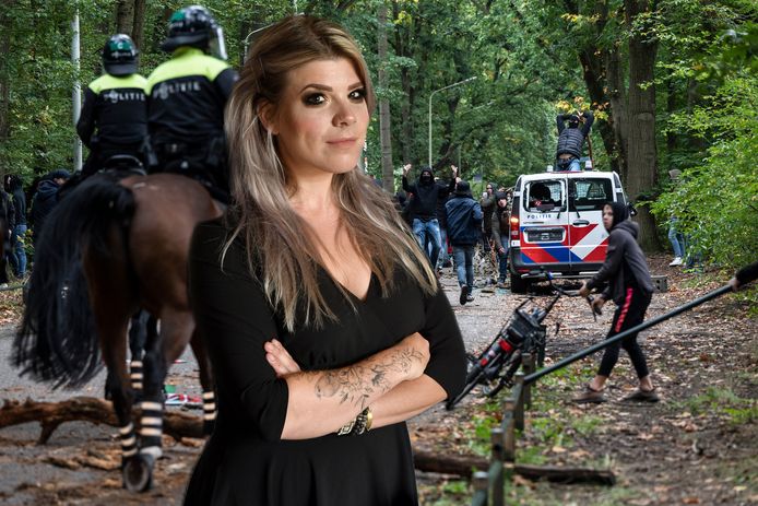 Renske is kraakhelder over het hooligangeweld tegen de politie.