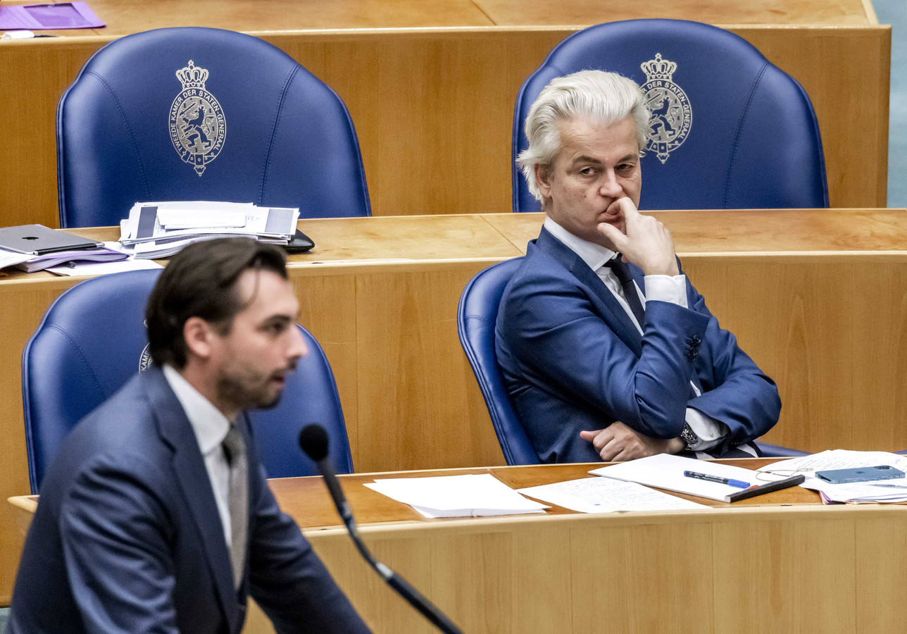 Thierry Baudet (Forum voor Democratie) en Geert Wilders (PVV)