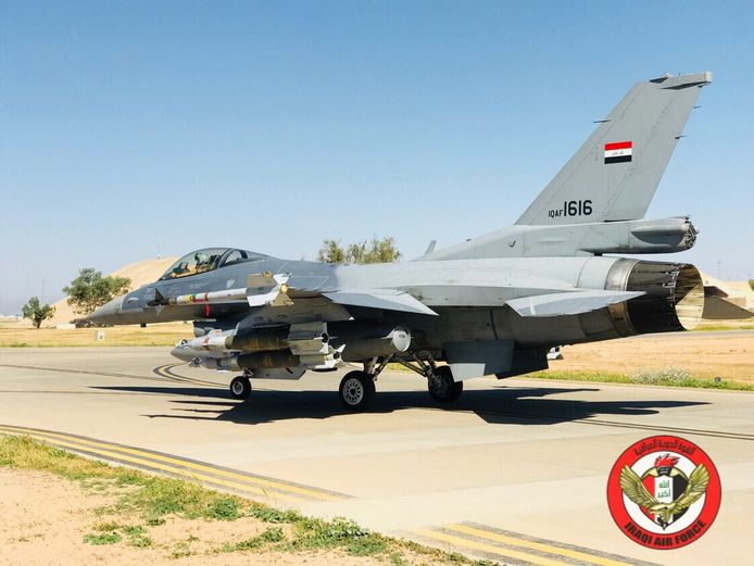 Een Iraaks gevechtsvliegtuig.
