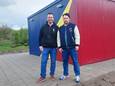 Ronald Broekaart en Michiel van der Zanden voor Unit in Gilze, de tijdelijke activiteitenvoorziening voor jongerenwerk en Cultuurplaats.