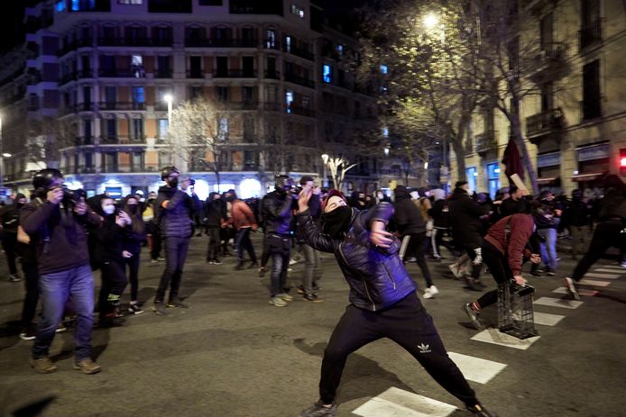 Protesten in Barcelona.