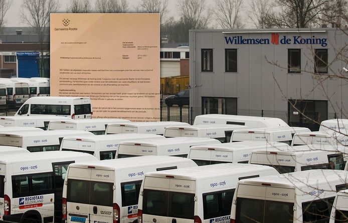Het terrein van Willemsen de Koning in Arnhem. Inzet: de brief die ouders in december 2021 ontvingen van de gemeente Raalte over de ingebrekestelling.