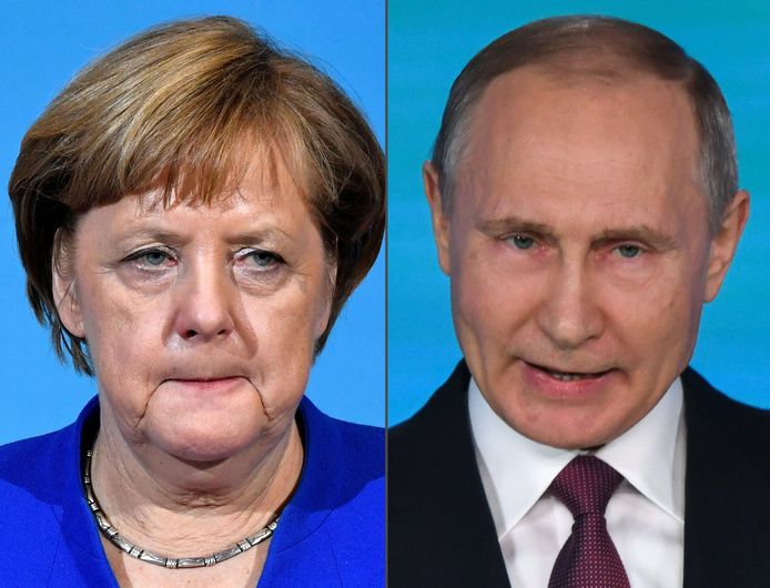 Merkel en Poetin