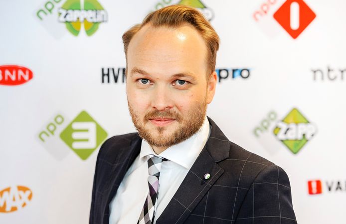 2015-08-27 16:47:30 AMSTERDAM - Arjen Lubach tijdens de presentatie van de nieuwe programmering van de NPO. ANP KIPPA REMKO DE WAAL